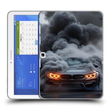 Силиконовый чехол на Samsung Galaxy Tab 4 10.1 с принтом BMW БМВ