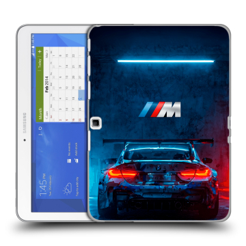 Силиконовый чехол на Samsung Galaxy Tab 4 10.1 с принтом BMW БМВ