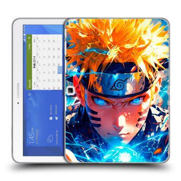 Силиконовый чехол на Samsung Galaxy Tab 4 10.1 с принтом Аниме Наруто Naruto