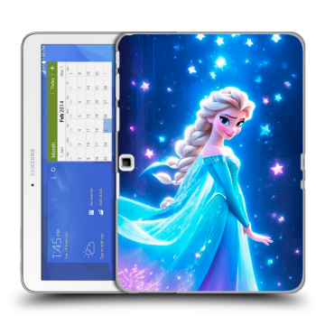 Силиконовый чехол на Samsung Galaxy Tab 4 10.1 с принтом Холодное сердце Frozen