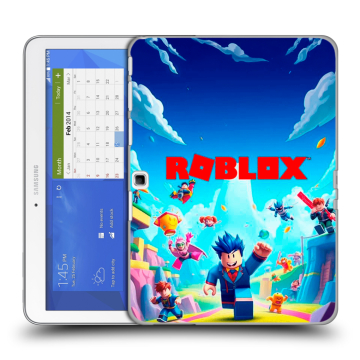 Силиконовый чехол на Samsung Galaxy Tab 4 10.1 с принтом Roblox Роблокс