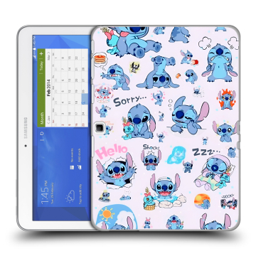 Силиконовый чехол на Samsung Galaxy Tab 4 10.1 с принтом Лило и Стич Силиконовый чехол на Samsung Galaxy Tab 4 10.1 с принтом Лило и Стич