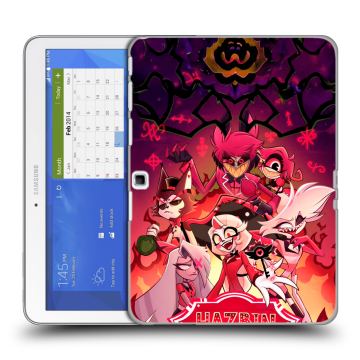 Силиконовый чехол на Samsung Galaxy Tab 4 10.1 с принтом Hazbin Hotel Отель Хазбин