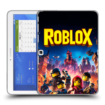 Силиконовый чехол на Samsung Galaxy Tab 4 10.1 с принтом Roblox Роблокс
