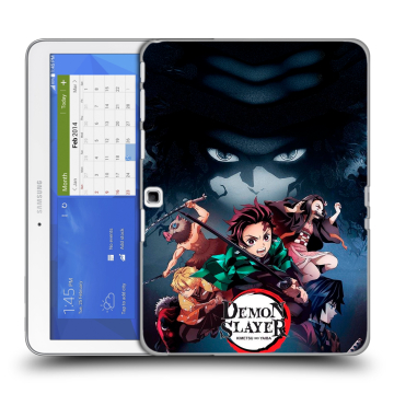 Силиконовый чехол на Samsung Galaxy Tab 4 10.1 с принтом Demon Slayer Клинок рассекающий демонов