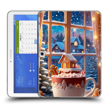 Силиконовый чехол на Samsung Galaxy Tab 4 10.1 с принтом Новый год