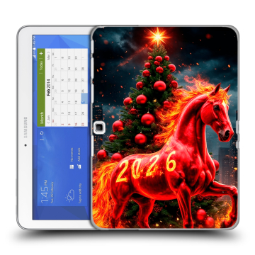 Силиконовый чехол на Samsung Galaxy Tab 4 10.1 с принтом Новый год
