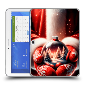 Силиконовый чехол на Samsung Galaxy Tab 4 10.1 с принтом Новый год