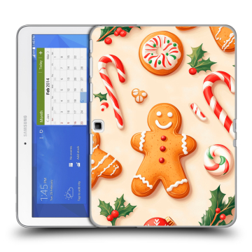 Силиконовый чехол на Samsung Galaxy Tab 4 10.1 с принтом Новый год