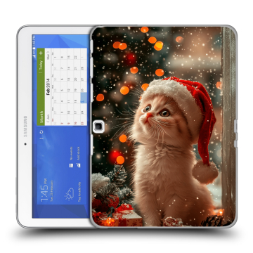 Силиконовый чехол на Samsung Galaxy Tab 4 10.1 с принтом Новый год