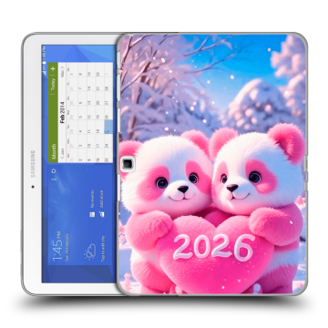 Силиконовый чехол на Samsung Galaxy Tab 4 10.1 с принтом Новый год
