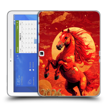 Силиконовый чехол на Samsung Galaxy Tab 4 10.1 с принтом Новый год