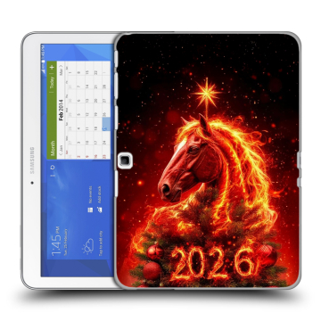Силиконовый чехол на Samsung Galaxy Tab 4 10.1 с принтом Новый год