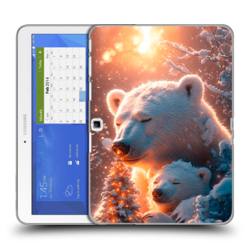 Силиконовый чехол на Samsung Galaxy Tab 4 10.1 с принтом Новый год