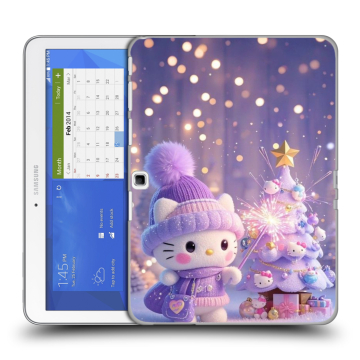 Силиконовый чехол на Samsung Galaxy Tab 4 10.1 с принтом Новый год