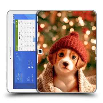 Силиконовый чехол на Samsung Galaxy Tab 4 10.1 с принтом Новый год