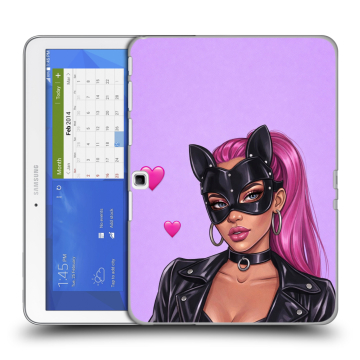Силиконовый чехол на Samsung Galaxy Tab 4 10.1 с принтом женский