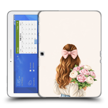 Силиконовый чехол на Samsung Galaxy Tab 4 10.1 с принтом женский