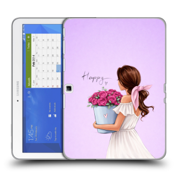 Силиконовый чехол на Samsung Galaxy Tab 4 10.1 с принтом женский