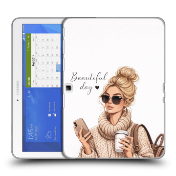 Силиконовый чехол на Samsung Galaxy Tab 4 10.1 с принтом женский