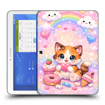 Силиконовый чехол на Samsung Galaxy Tab 4 10.1 с принтом для девочек