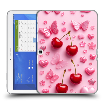 Силиконовый чехол на Samsung Galaxy Tab 4 10.1 с принтом для девочек