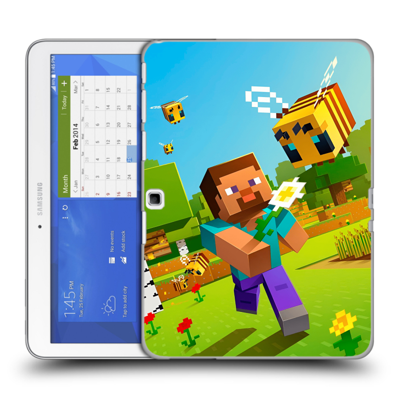 Силиконовый чехол на планшета Samsung Galaxy Tab 4 10.1 с принтом Майнкрафт Minecraft Силиконовый чехол на планшета Samsung Galaxy Tab 4 10.1 с принтом Майнкрафт Minecraft
