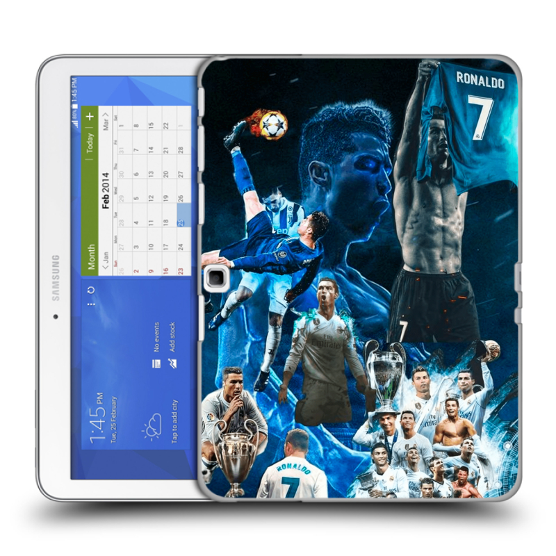 Силиконовый чехол на Samsung Galaxy Tab 4 10.1 с принтом Реал Роналдо Силиконовый чехол на Samsung Galaxy Tab 4 10.1 с принтом Реал Роналдо