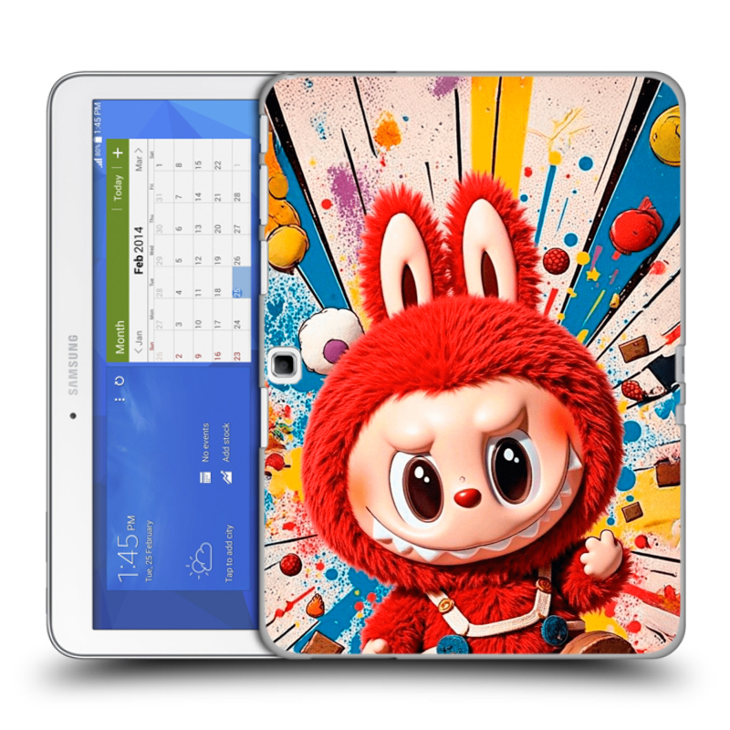 Силиконовый чехол на Samsung Galaxy Tab 4 10.1 с принтом Labubu Лабубу Силиконовый чехол на Samsung Galaxy Tab 4 10.1 с принтом Labubu Лабубу