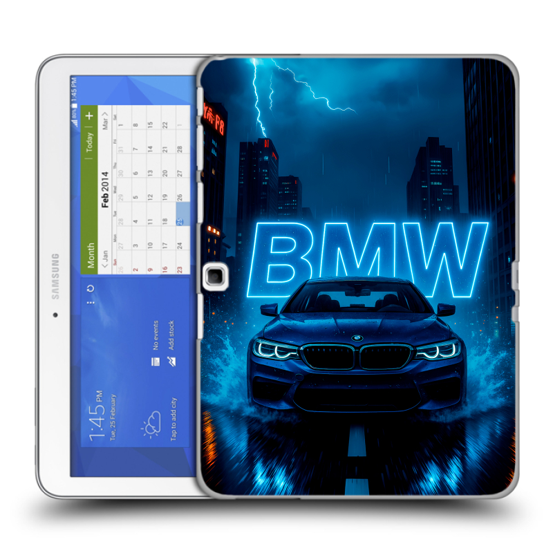 Силиконовый чехол на Samsung Galaxy Tab 4 10.1 с принтом BMW БМВ Силиконовый чехол на Samsung Galaxy Tab 4 10.1 с принтом BMW БМВ