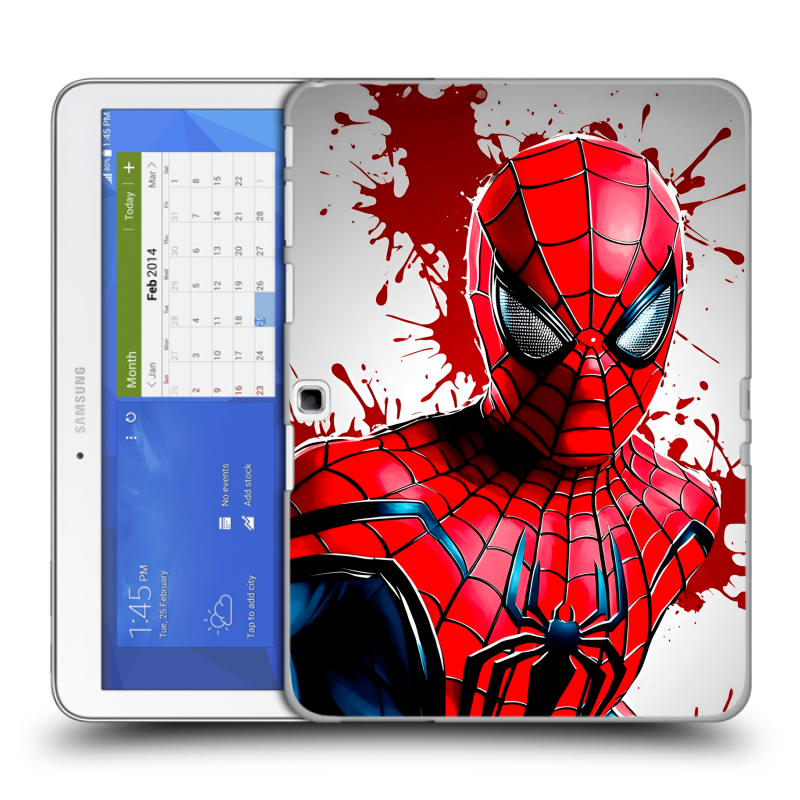 Силиконовый чехол на Samsung Galaxy Tab 4 10.1 с принтом Spiderman Человек паук Силиконовый чехол на Samsung Galaxy Tab 4 10.1 с принтом Spiderman Человек паук