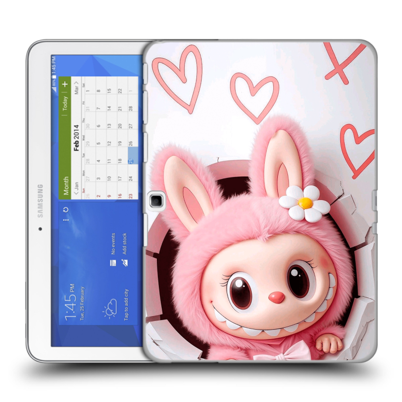 Силиконовый чехол на Samsung Galaxy Tab 4 10.1 с принтом Labubu Лабубу Силиконовый чехол на Samsung Galaxy Tab 4 10.1 с принтом Labubu Лабубу