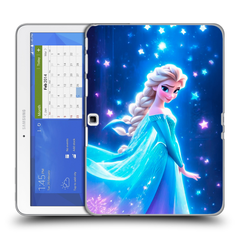 Силиконовый чехол на Samsung Galaxy Tab 4 10.1 с принтом Холодное сердце Frozen Силиконовый чехол на Samsung Galaxy Tab 4 10.1 с принтом Холодное сердце Frozen