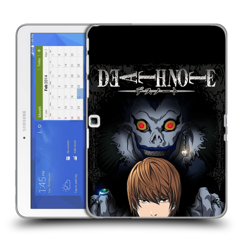 Силиконовый чехол на Samsung Galaxy Tab 4 10.1 с принтом Death note Тетрадь смерти Силиконовый чехол на Samsung Galaxy Tab 4 10.1 с принтом Death note Тетрадь смерти