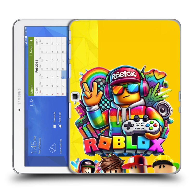 Силиконовый чехол на планшета Samsung Galaxy Tab 4 10.1 с принтом Roblox Роблокс Силиконовый чехол на планшета Samsung Galaxy Tab 4 10.1 с принтом Roblox Роблокс