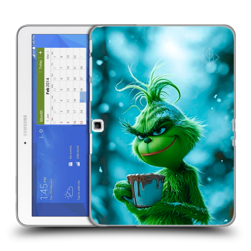 Силиконовый чехол на Samsung Galaxy Tab 4 10.1 с принтом Новый год гринч Силиконовый чехол на Samsung Galaxy Tab 4 10.1 с принтом Новый год гринч