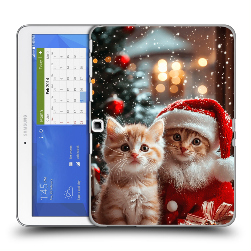 Силиконовый чехол на Samsung Galaxy Tab 4 10.1 с принтом Новый год Силиконовый чехол на Samsung Galaxy Tab 4 10.1 с принтом Новый год
