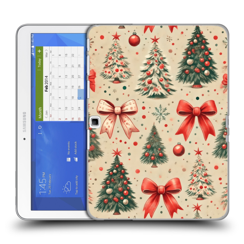 Силиконовый чехол на Samsung Galaxy Tab 4 10.1 с принтом Новый год Силиконовый чехол на Samsung Galaxy Tab 4 10.1 с принтом Новый год