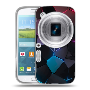 Пластиковый чехол на Samsung Galaxy K Zoom с принтом Геометрия неона