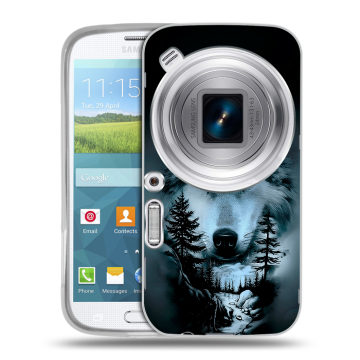 Пластиковый чехол на Samsung Galaxy K Zoom с принтом Лесной волк