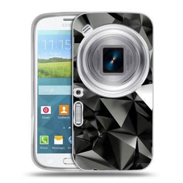 Пластиковый чехол на Samsung Galaxy K Zoom с принтом Черные кристаллы