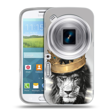 Пластиковый чехол на Samsung Galaxy K Zoom с принтом Лев с короной