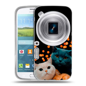 Пластиковый чехол на Samsung Galaxy K Zoom с принтом Кошки