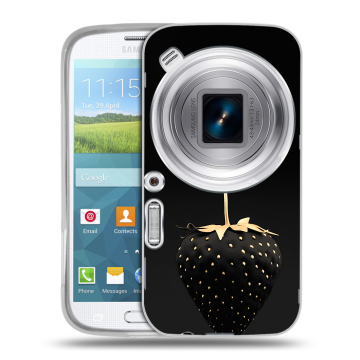 Пластиковый чехол на Samsung Galaxy K Zoom с принтом Черная клубника
