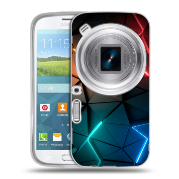 Пластиковый чехол на Samsung Galaxy K Zoom с принтом Абстракция неон
