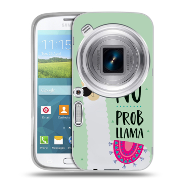 Пластиковый чехол на Samsung Galaxy K Zoom с принтом Лама