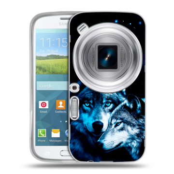 Пластиковый чехол на Samsung Galaxy K Zoom с принтом Волки