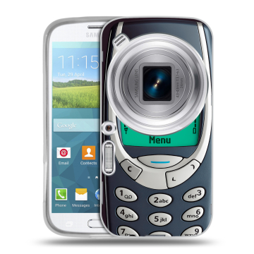 Пластиковый чехол на Samsung Galaxy K Zoom с принтом Старый телефон Пластиковый чехол на Samsung Galaxy K Zoom с принтом Старый телефон