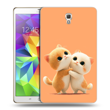 Силиконовый чехол на планшета Samsung Galaxy Tab S 8.4 с принтом Милые котики Силиконовый чехол на планшета Samsung Galaxy Tab S 8.4 с принтом Милые котики