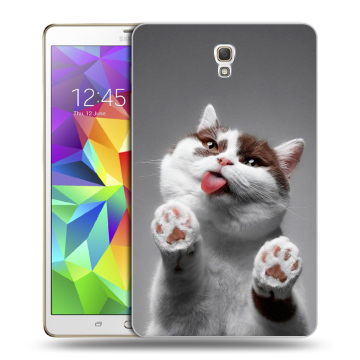 Силиконовый чехол на планшета Samsung Galaxy Tab S 8.4 с принтом Коты Силиконовый чехол на планшета Samsung Galaxy Tab S 8.4 с принтом Коты